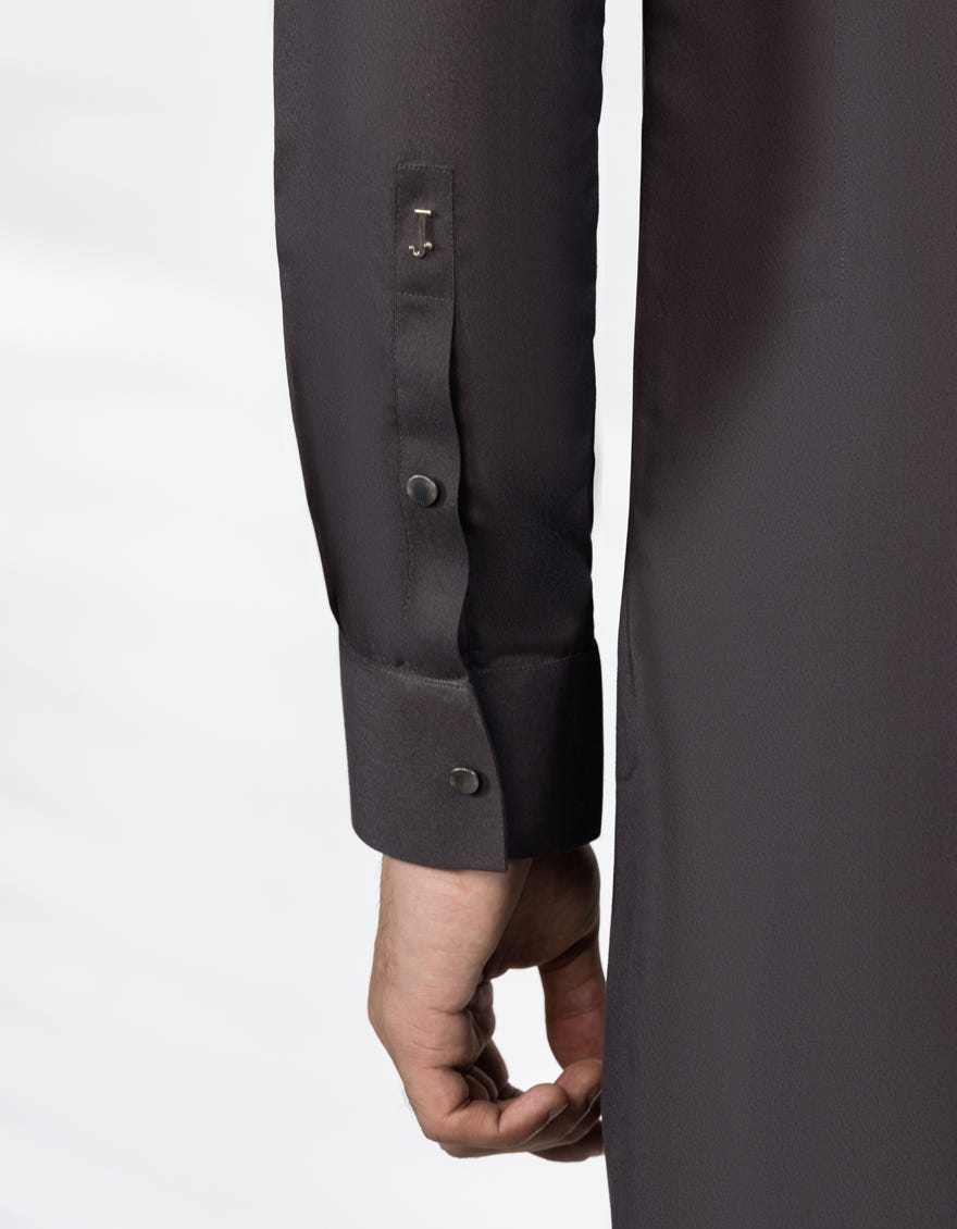 DARK BROWN BLENDED KURTA TROUSER