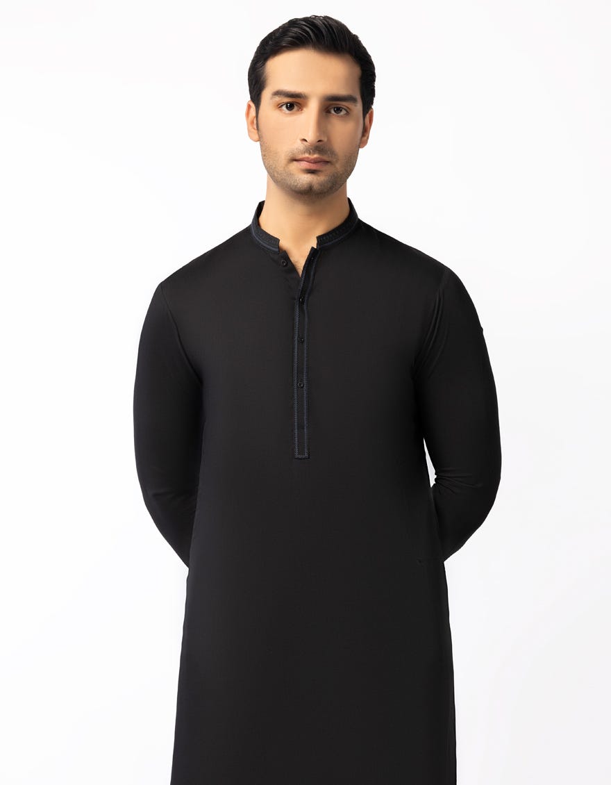 BLACK FORMAL KURTA TROUSERS