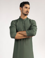 GREEN SEMI-FORMAL KURTA TROUSERS