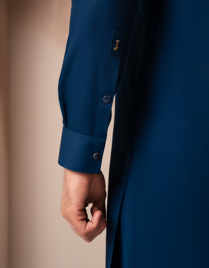 BLUE BLENDED KURTA TROUSER