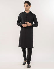 BLACK BLENDED KURTA TROUSER