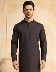 DARK GREY BLENDED FORMAL KURTA TROUSER