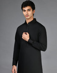 BLACK BLENDED KAMEEZ SHALWAR | JJKS-A-30729-R38-AP