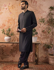 BLACK BLENDED KAMEEZ SHALWAR | JJKS-S-30778-R17-AP