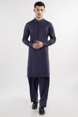 BLUE COTTON KAMEEZ SHALWAR | JJKS-S-33051