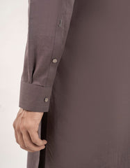 BROWN BLENDED SEMI-FORMAL KAMEEZ SHALWAR