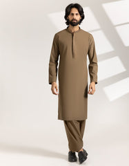 BROWN BLENDED KAMEEZ SHALWAR | JJKS-A-33246