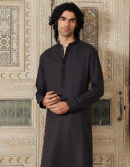 BROWN BLENDED SEMI-FORMAL KAMEEZ SHALWAR