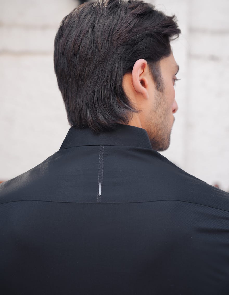 BLACK COTTON CASUAL KAMEEZ SHALWAR