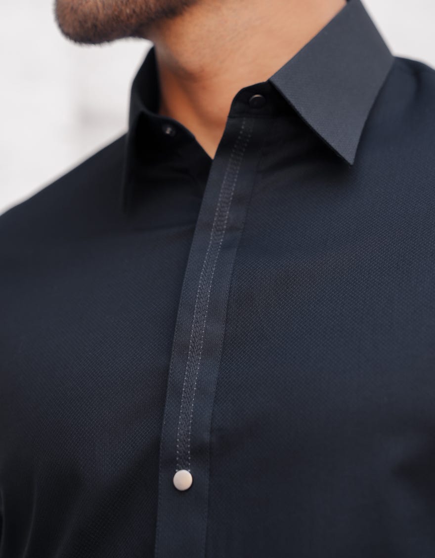 BLACK COTTON CASUAL KAMEEZ SHALWAR