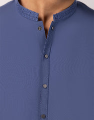 BLUE SEMI-FORMAL KAMEEZ SHALWAR
