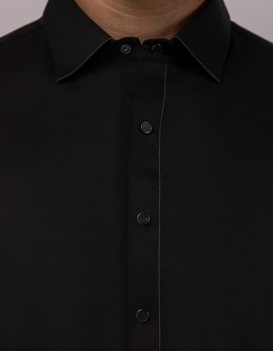 BLACK CASUAL KAMEEZ SHALWAR