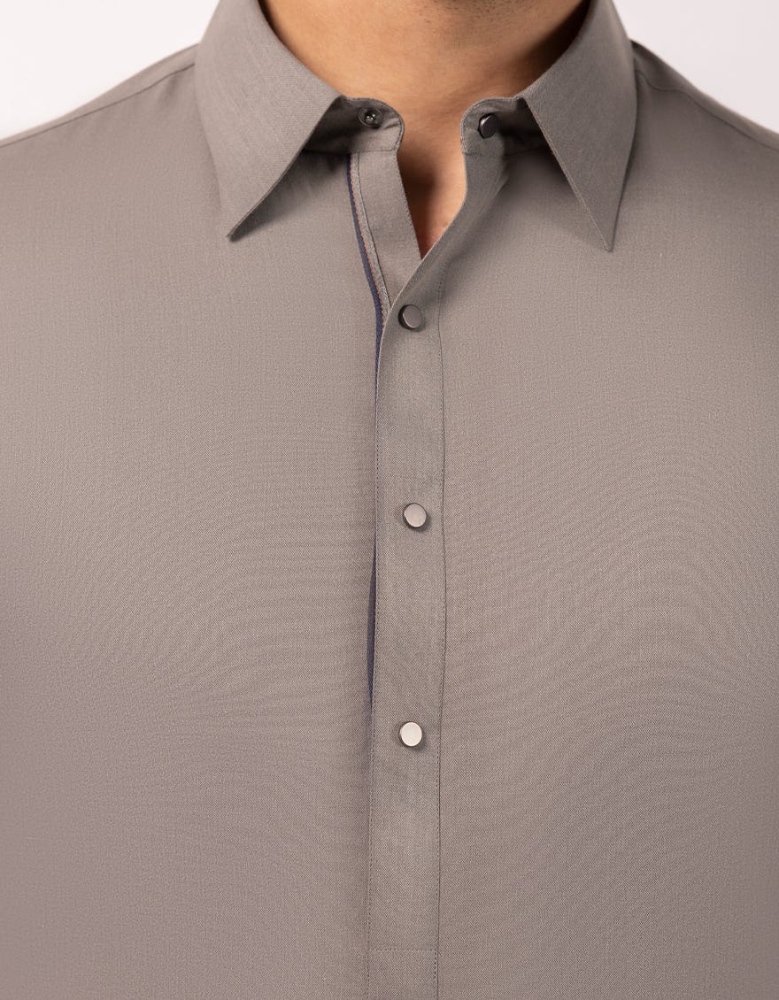 GREY CASUAL KAMEEZ SHALWAR
