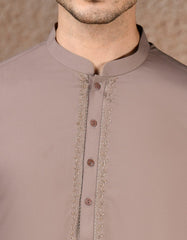 BROWN BLENDED KAMEEZ SHALWAR | JJKS-A-34974