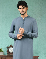 COLONIAL BLUE BLENDED KAMEEZ SHALWAR | JJKS-A-42244