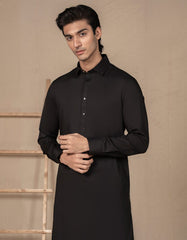 BLACK BLENDED KAMEEZ SHALWAR | JJKS-A-46518