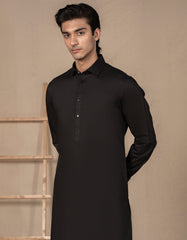 BLACK BLENDED KAMEEZ SHALWAR | JJKS-A-46518