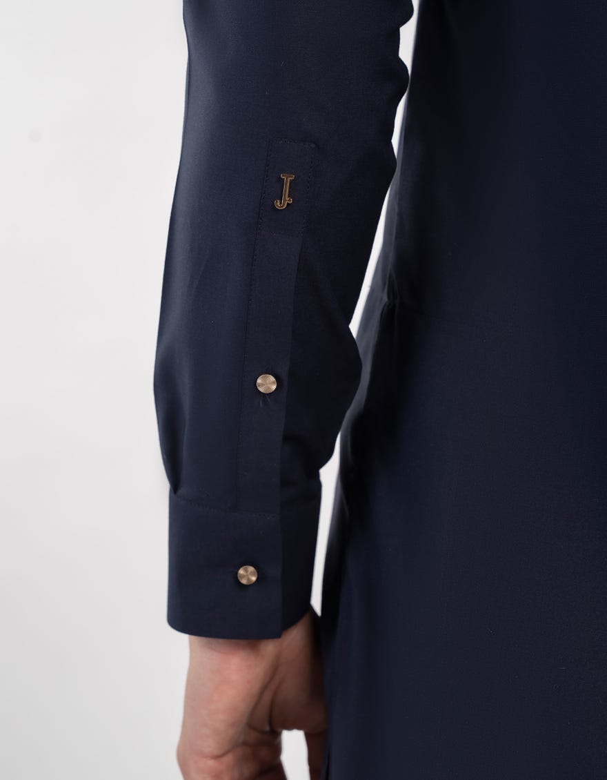 NAVY BLUE BLENDED SEMI-FORMAL KAMEEZ SHALWAR