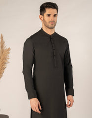 BLACK BLENDED SEMI-FORMAL KAMEEZ SHALWAR