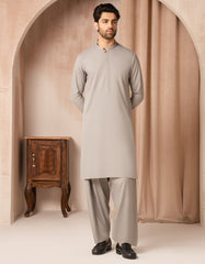 GREY BLENDED SEMI-FORMAL KAMEEZ SHALWAR