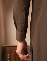 BROWN BLENDED SEMI-FORMAL KAMEEZ SHALWAR