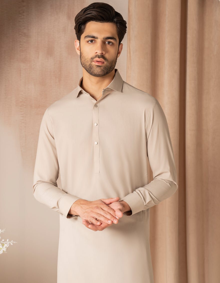 FAWN BLENDED CASUAL KAMEEZ SHALWAR