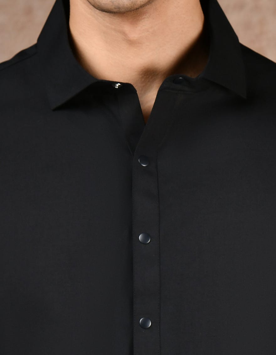 BLACK KAMEEZ SHALWAR | JJKS-A-47372