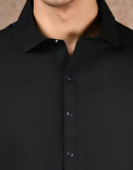 BLACK KAMEEZ SHALWAR | JJKS-A-47372