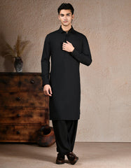 BLACK KAMEEZ SHALWAR | JJKS-A-47372