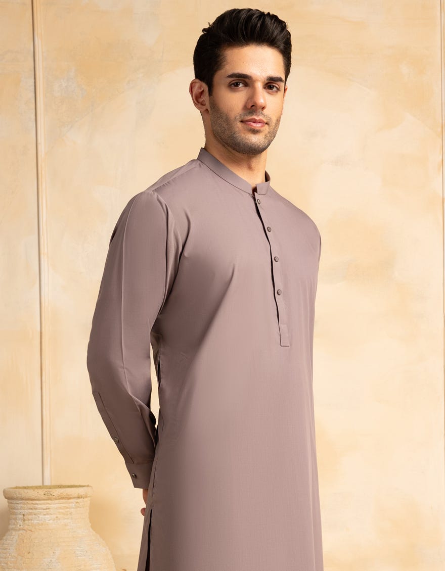 GREY BLENDED KAMEEZ SHALWAR | JJKS-A-47381