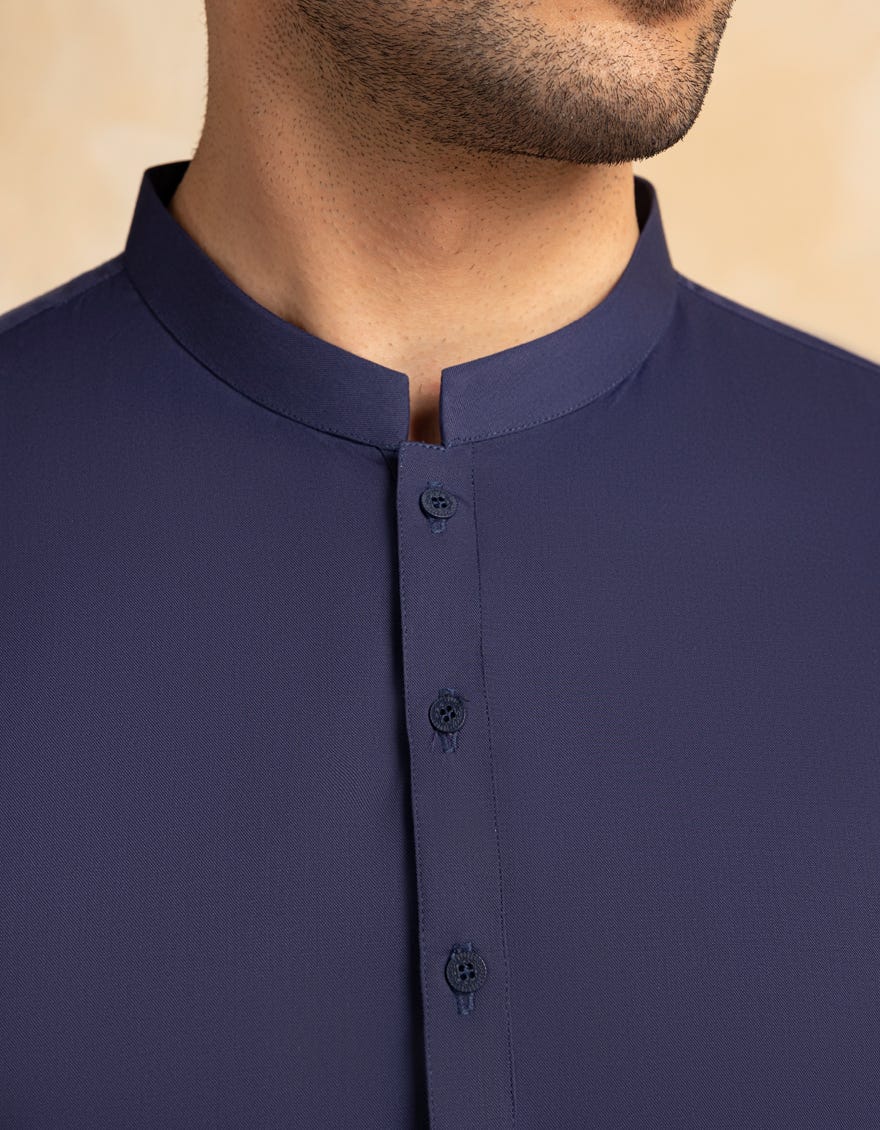 BLUE BLENDED KAMEEZ SHALWAR | JJKS-A-47389