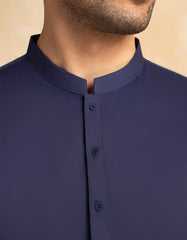 BLUE BLENDED KAMEEZ SHALWAR | JJKS-A-47389