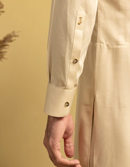 BEIGE BLENDED CASUAL KAMEEZ SHALWAR