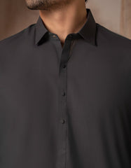 GREYISH GREEN BLENDED CASUAL KAMEEZ SHALWAR