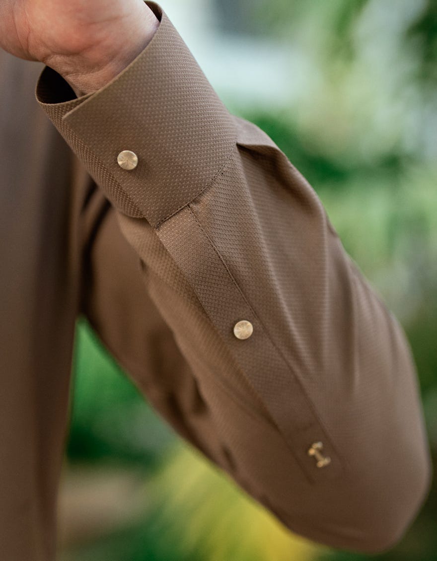 BROWN BLENDED CASUAL KAMEEZ SHALWAR