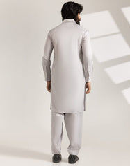 ASH GREY COTTON CASUAL KAMEEZ SHALWAR