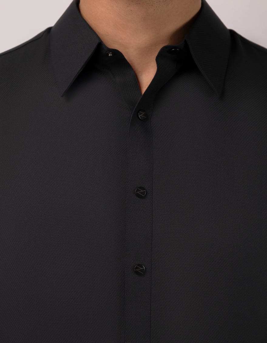 BLACK PLAIN KAMEEZ SHALWAR