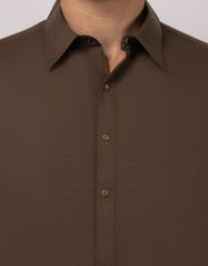 BROWN PLAIN KAMEEZ SHALWAR
