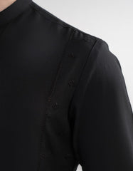 BLACK BLENDED KURTA TROUSER
