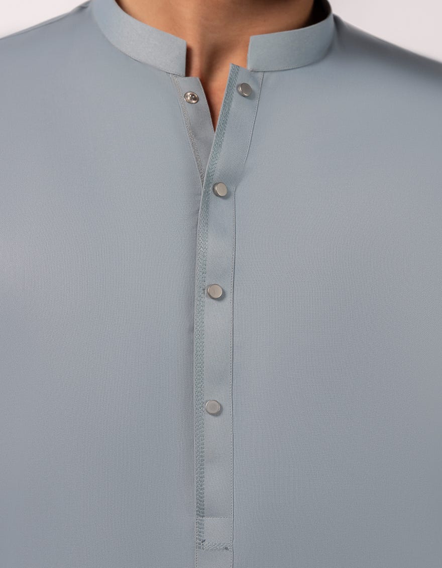 AZURE BLUE CASUAL KURTA TROUSERS