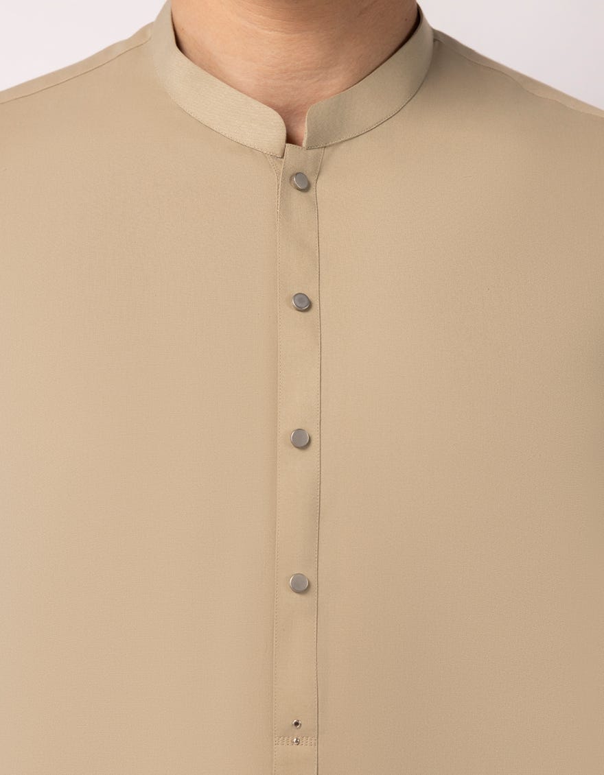BEIGE CASUAL KAMEEZ SHALWAR