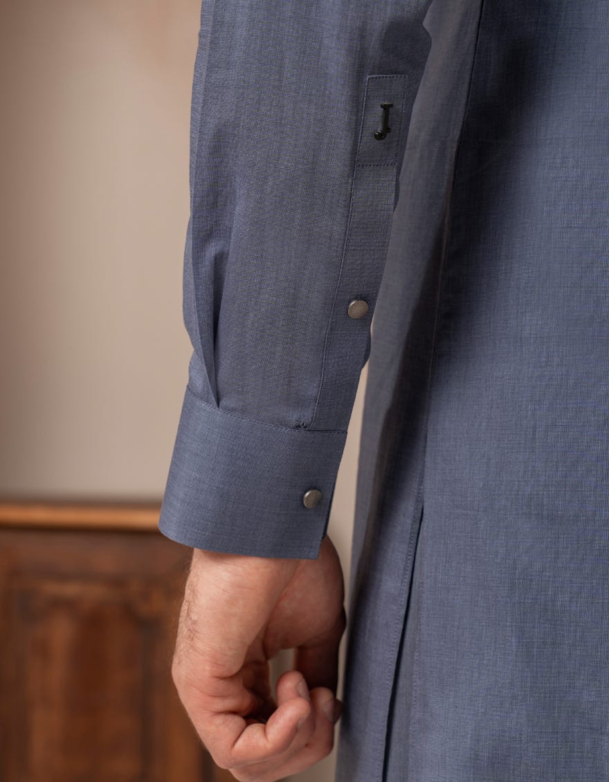 BLUE COTTON CASUAL KAMEEZ SHALWAR