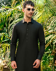 BLACK CASUAL KAMEEZ SHALWAR