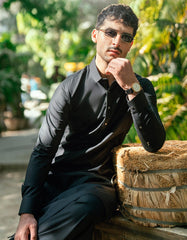 BLACK CVC CASUAL KAMEEZ SHALWAR