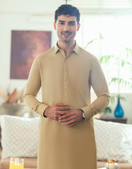 BEIGE BLENDED CASUAL KAMEEZ SHALWAR