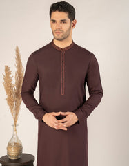 MAROON BLENDED FORMAL KAMEEZ SHALWAR