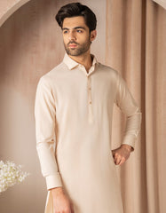 CREAM BLENDED CASUAL KAMEEZ SHALWAR