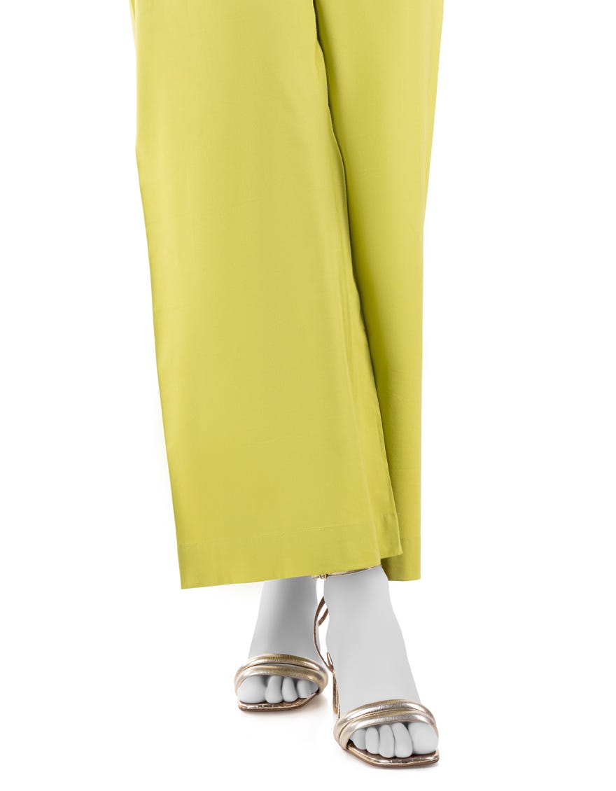 GREEN SILK BASIC TROUSER
