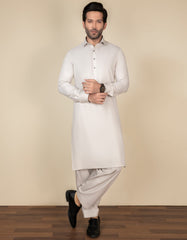 ASH GREY BLENDED UNSTITCHED KAMEEZ SHALWAR FABRIC | JJMS-2060