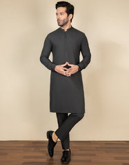 CHESTNUT BROWN BLENDED UNSTITCHED KAMEEZ SHALWAR FABRIC | JJMS-3018